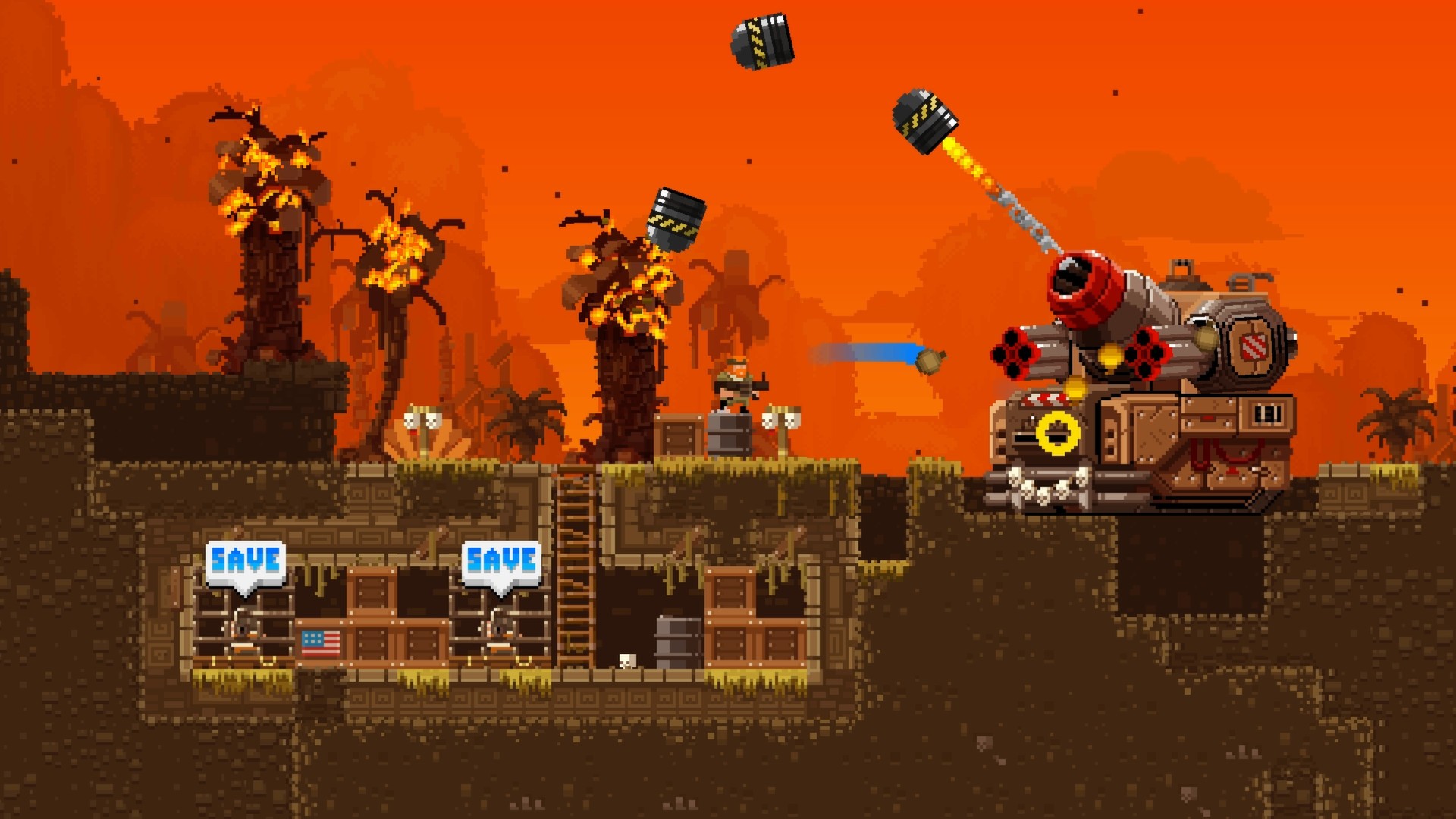 BroForce: el videojuego que explota al máximo la época dorada del cine de acción GenB