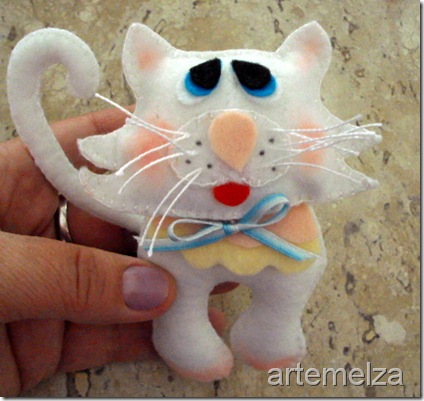 artemelza - gatinho de feltro
