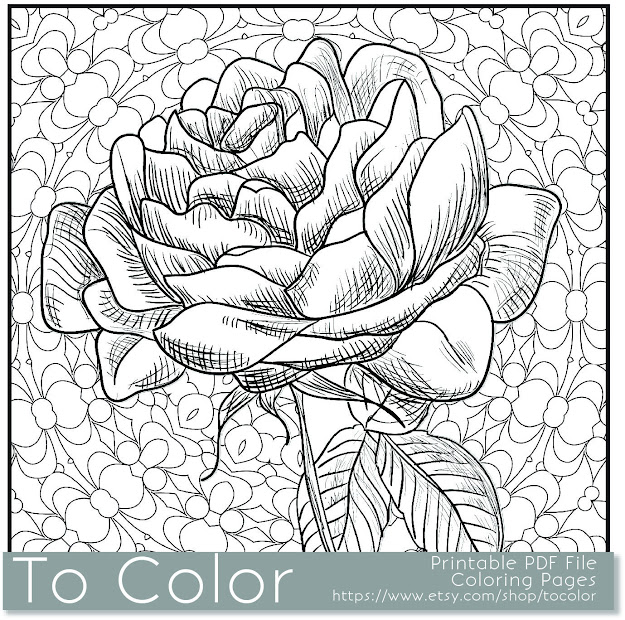 Coloring Book For Adults Flowers  Flower Grown Up Coloring Book Unique  Flower Coloring Book Related