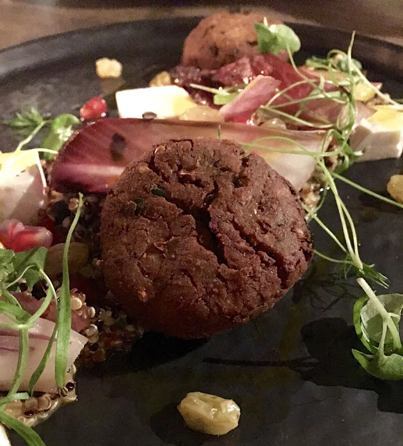 smoked tofu with falafel from The Maynard Arms, Crouch End