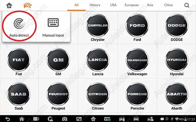 How to use a Autel scan tool to access FCA vehicles  05