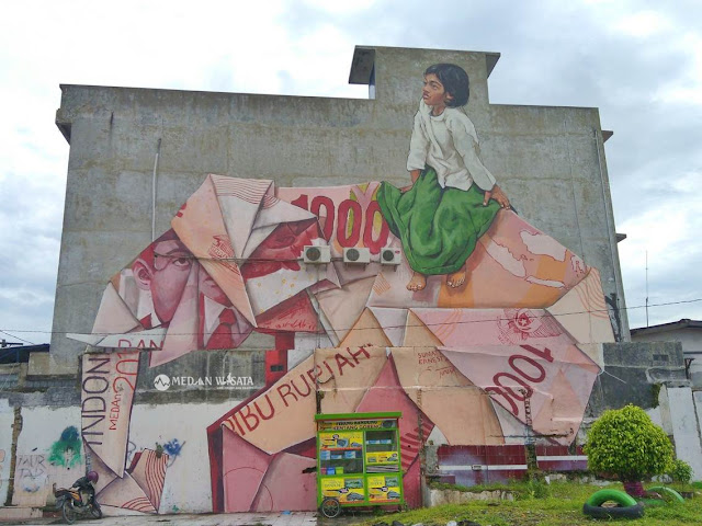 Seni Mural Kota Medan Bertema Lingkungan