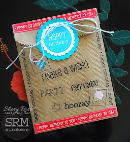 SRM Stickers - Shery Russ - #birthday #bag #embossed #stickers #srmstickers #twine