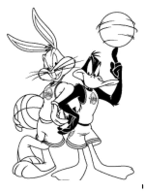 daffy duck and bugs bunny coloring pages