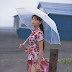 Yuriko Shiratori sadly smile on the rain