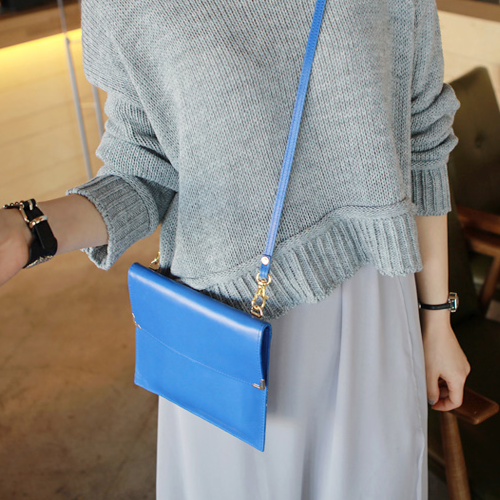 Korean Flat Leather Clutch