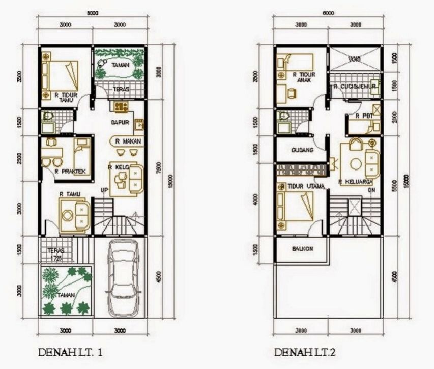 Bentuk Denah  Rumah  Minimalis  Ukuran  7x9  Minimalis  ubuntard com