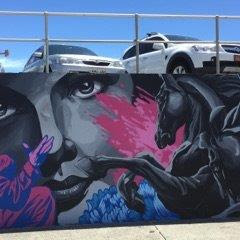 Bondi beach graffiti wall