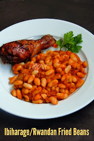 Rwandan beans, Fried Beans in Rwandan style, Ibiharage
