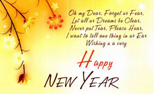 Happy New Year Greetings, Facebook Status Message