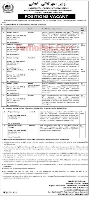 HEC-Higher Education Commission Latest Jobs in Pakistan 2022