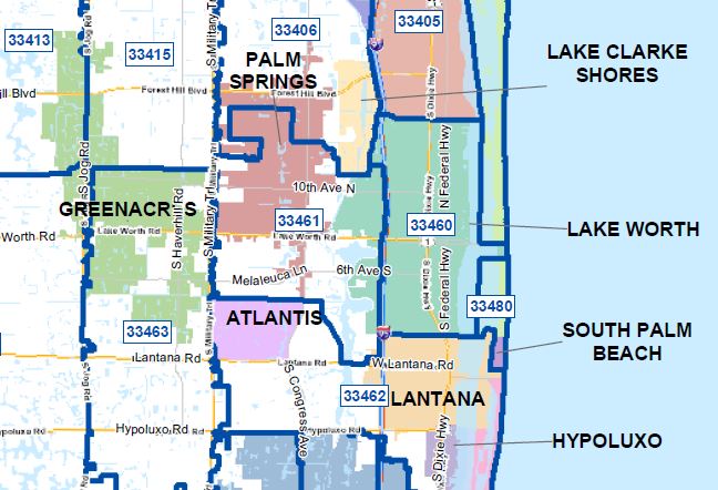 Zip Code Map Palm Beach County Lake Worth Beach City Limits: Editor at The Palm Beach Post goofs 
