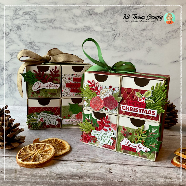 Stampin Up Christmas Nested Treats box idea