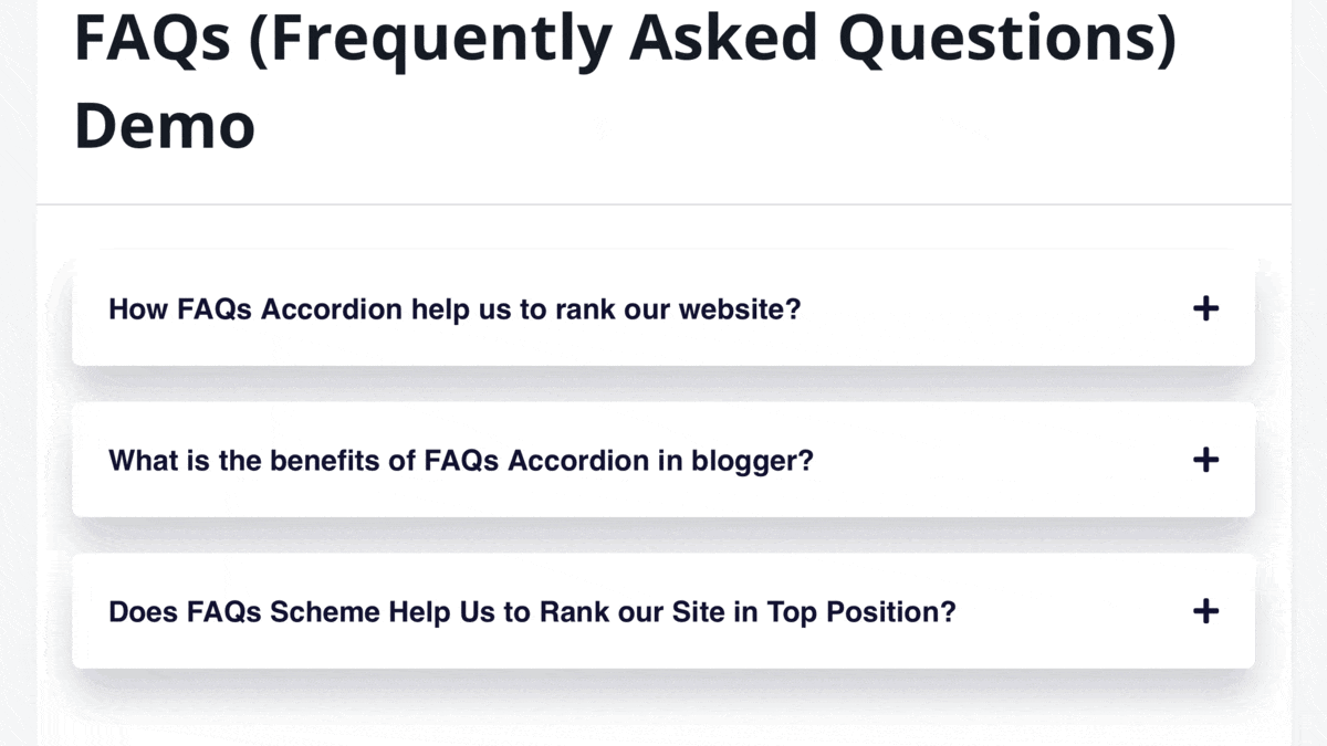How to Add FAQs Accordion in Blogger Blog