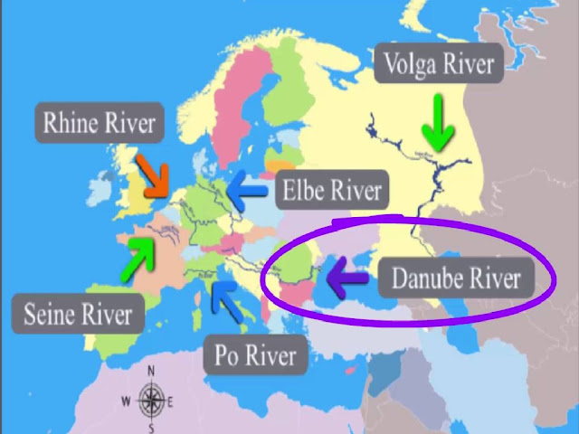 Rhine River On Map Of Europe 