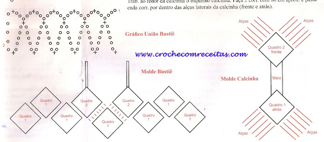 biquini em croche square com receitas em croche