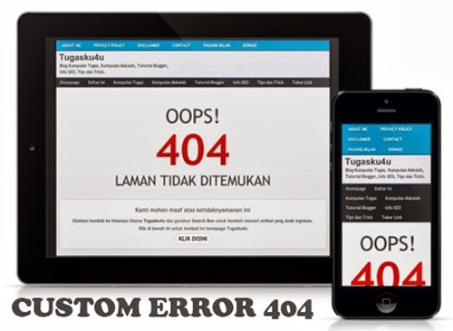 Template Tugasku4u Custom Page Error 404