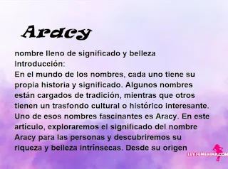 significado del nombre Aracy