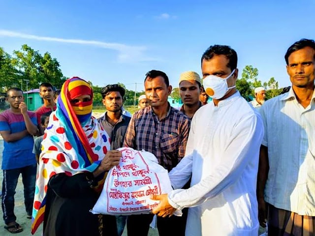 যুবলীগের  সাধারণ সম্পাদক মাকসুদের নিজস্ব অর্থায়নে বাঁশখালীতে খাদ্য সামগ্রী  বিতরণ 