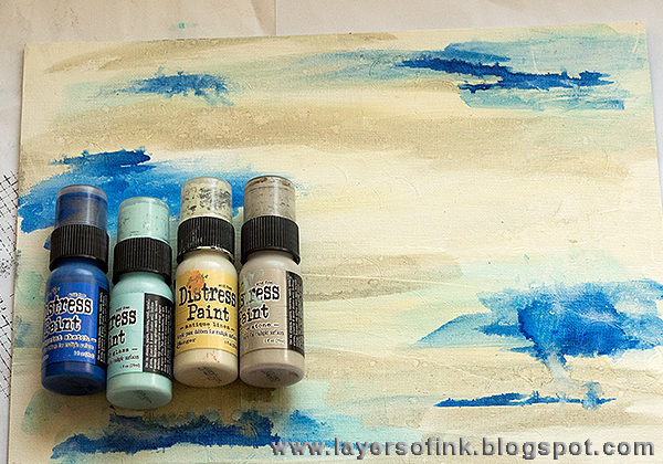 Layers of ink - Mosaic Mixed Media Board Tutorial by Anna-Karin