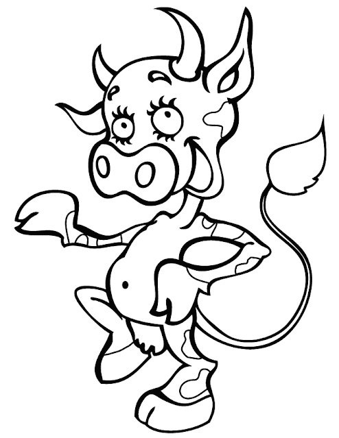 Free Printable Cow Coloring Pages For Kids