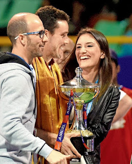 Roberto Bautista Agut With His Wife Ana Bodi Tortosa