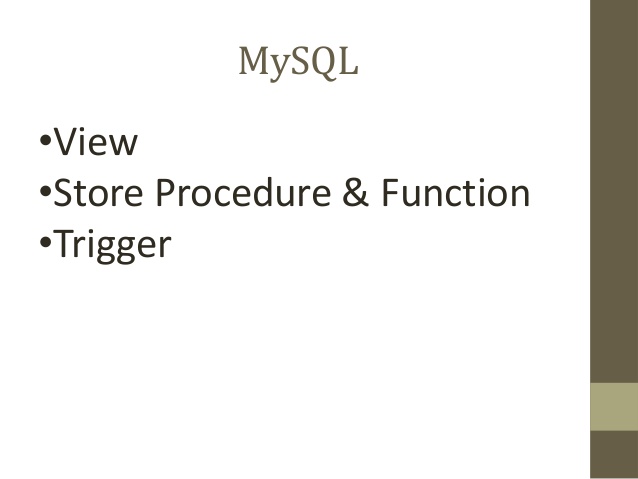 Pengertian View, Store Procedure, Dan Triger - NoLsEmBiLaN.COM Pengertian View, Store Procedure, Dan Triger - NoLsEmBiLaN.COM