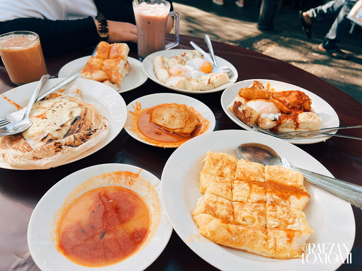 Roti Bakar Hutton Lane, George Town - Tempat Makan Menarik Pulau Pinang