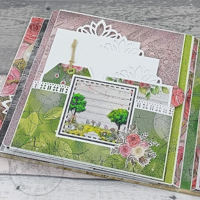scrapbooking, mini photo album,scrapbook desinged by MS Craftshop with the collection Timless moments, presentation