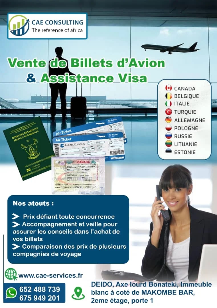 Vente de Billets d'Avion & Assistance Visa - CAE Consulting