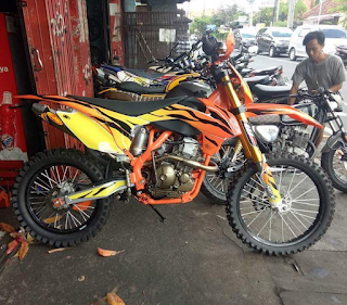 Yamaha Scorpio Modif Trail KTM EXC-F model 2014 Frame Custom