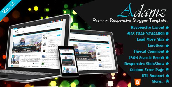 Adamz Blogger Template