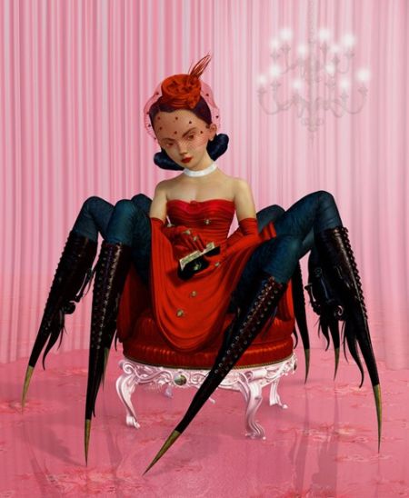 ray caesar pinturas surreais sombrias infantis