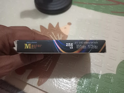 Tampilan Kecepatan di Kemasan SSD Wellcomm Master Elite 256GB