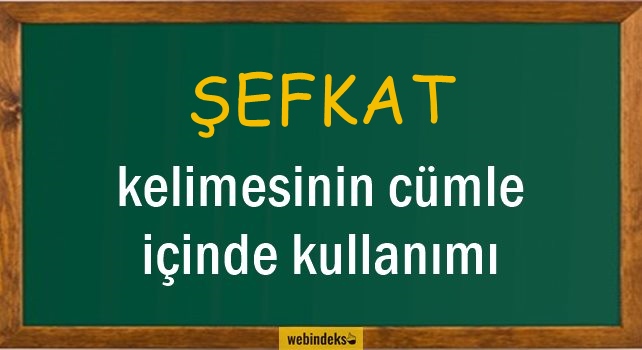 Şefkat İle İlgili Cümleler, Kısa Cümle İçinde Kullanımı