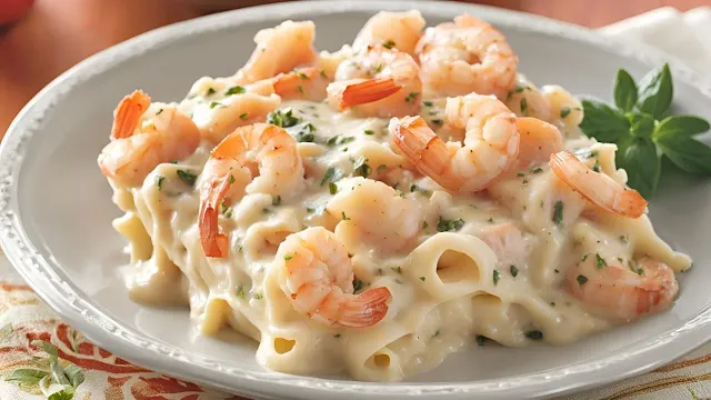 Shrimp Alfredo Casserole