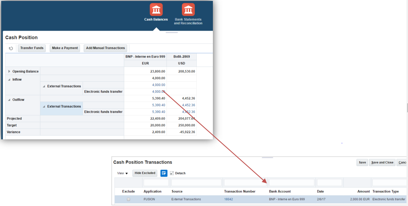 Continue Chapter 2: Bank Transfer in Oracle Fusion