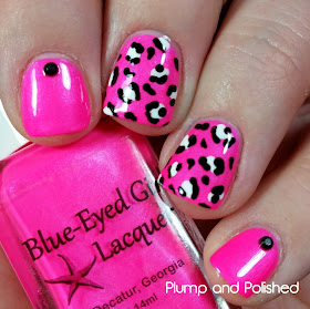 Blue-Eyed Girl Lacquer - Sirène Fatale Leopard Print Nail Art