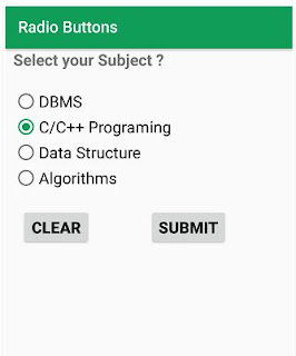 How to add Radio Buttons in an Android