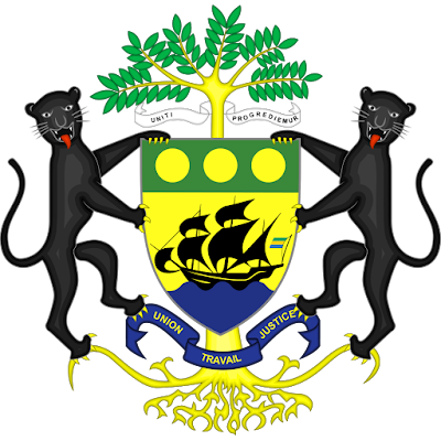Coat of arms - Flags - Emblem - Logo Gambar Lambang, Simbol, Bendera Negara Gabon
