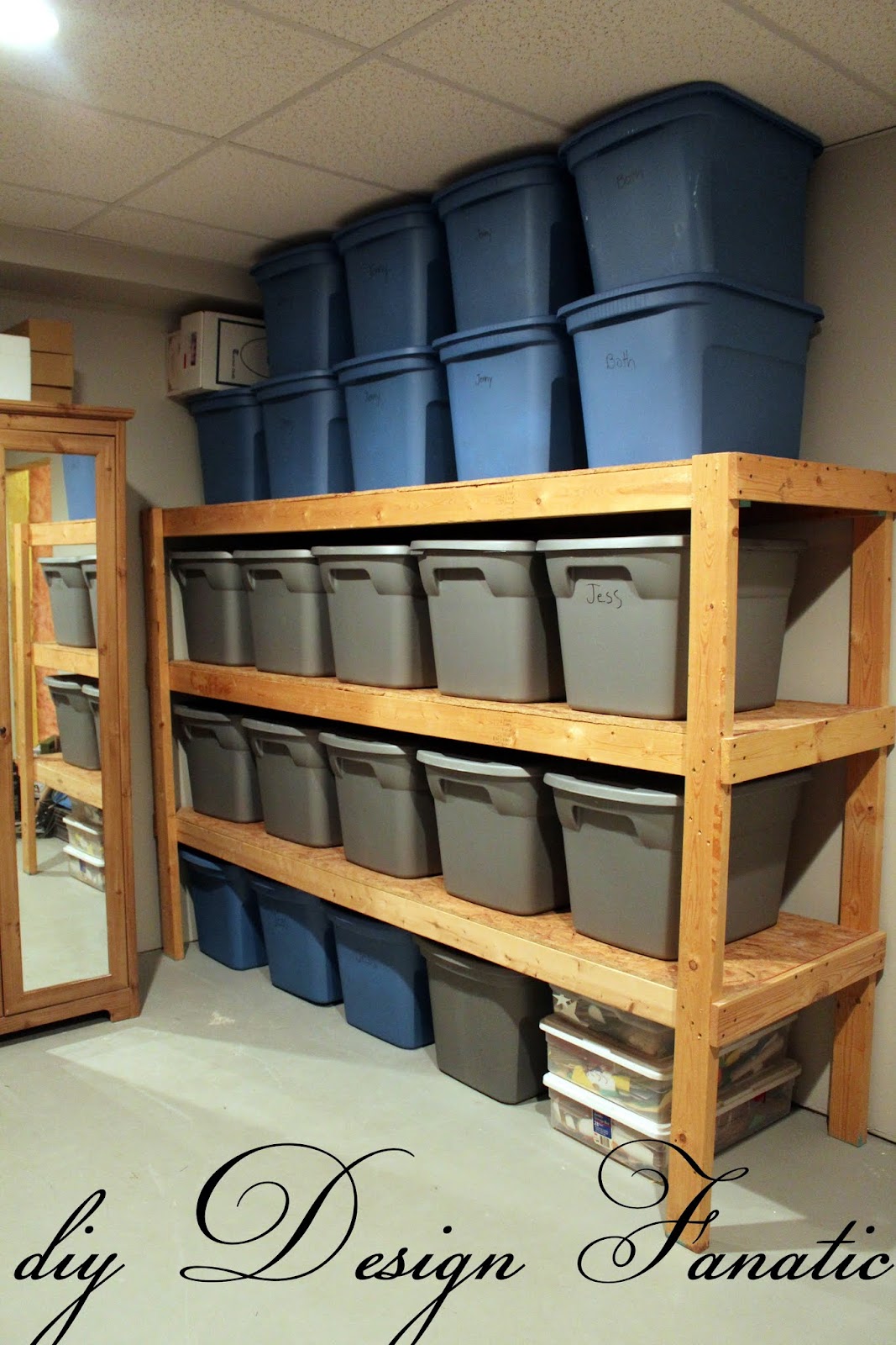 here s what the basement storage room looks like the room ...