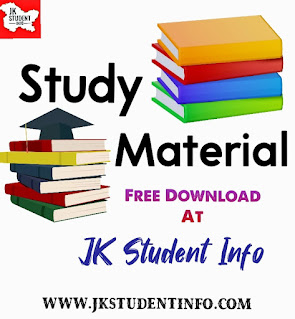 Kashmir University Geography 3rd Sem Study Material PDF - Download Here