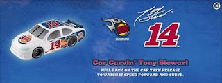 Burger King Tony Stewart 14 kids meal toys 2010 8- Car Curvin' Tony Stewart car