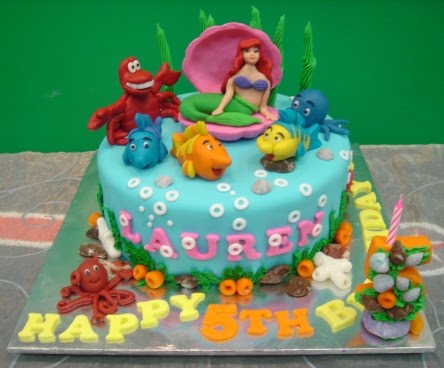  Mermaid Birthday Cake on Little Mermaid For Lauren