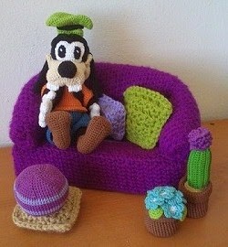 foto de goofy a crochet