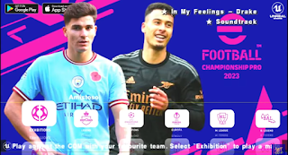 Download PES ISO PPSSPP Mod eFootball Championship Pro 2023 Peter Drury Commentary Graphics HD Latest Transfer