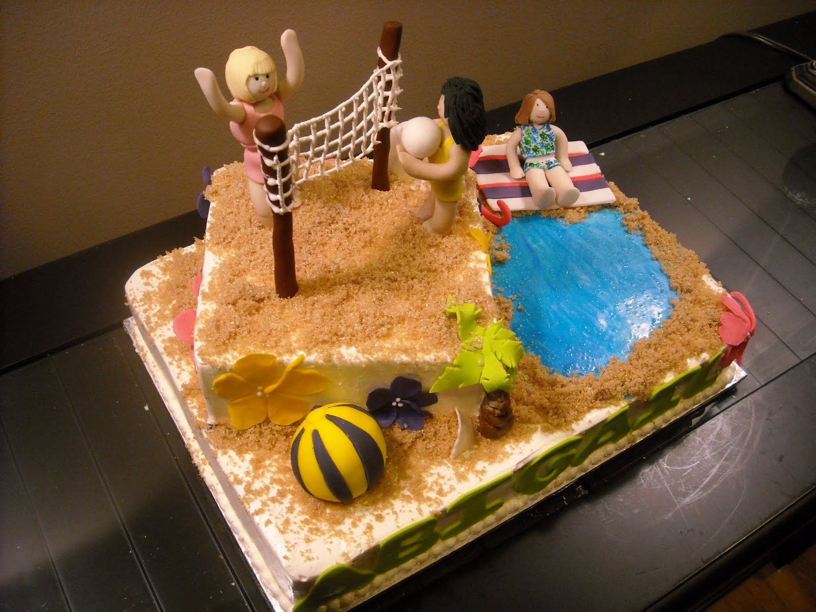 Cute For Volleyball Cakes together with happy birthday volleyball 