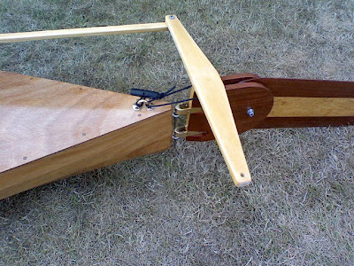 The rudder was attached to the rudder mount with another 3/8-16 