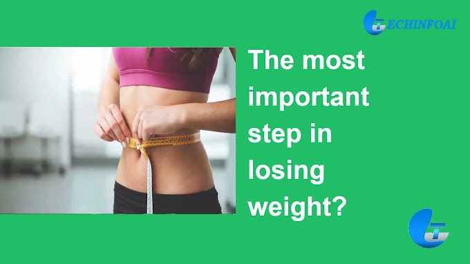 What is the most important step in losing weight?