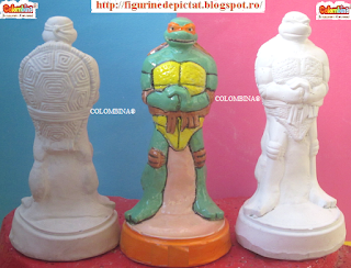 figurine de pictat  testoasele ninja